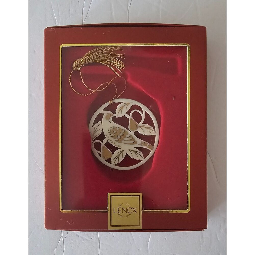 Lenox Christmas Porcelain Ornament: Patridge on a Pear Tree
